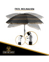 Sombrilla OLIMPIA NEGRO 220cm 