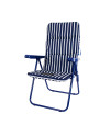OMEGA 2403-NEW - Sillón plegable acolchado de Acero Tintado