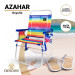 AZAHAR 28082 Orgullo - Silla de playa plegable con reposabrazos. Fija, sin posiciones.