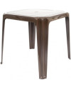 Conjunto Mesa Viana Monoblock + 4 Sillas Caribe de Resina