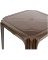 Conjunto Mesa Viana Monoblock + 4 Sillas Caribe de Resina