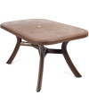Conjunto Mesa Caribe Rectangular + 6 Sillas Caribe De Resina - Blanco