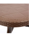 Conjunto Mesa Caribe Rectangular + 6 Sillas Caribe De Resina - Blanco