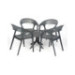 Conjunto de Resina CARISMA - Resina 100% Reciclable. Para Interior y Exterior (Antracita)