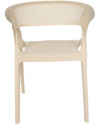 Conjunto de Resina CARISMA - Resina 100% Reciclable. Para Interior y Exterior (Crema)