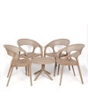 Conjunto de Resina CARISMA - Resina 100% Reciclable. Para Interior y Exterior (Café)