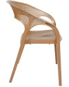 Conjunto de Resina CARISMA - Resina 100% Reciclable. Para Interior y Exterior (Café)