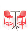 Conjunto de Resina PARTY-BAR - Resina 100% Reciclable. Para Interior y Exterior (Rojo)