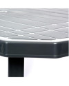 Conjunto Mesa Viana Rectangular + 6 Sillas Caribe de Resina - Antracita