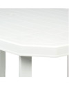 Conjunto Mesa Viana Rectangular + 6 Sillas Gala de Resina (Blanco)