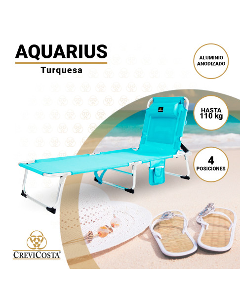 Tumbona AQUARIUS 2012 (Turquesa)