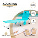 AQUARIUS 2012 Turquesa - Tumbona reclinable de playa plegable y reclinable