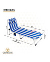 Lote de 2 Tumbonas AQUARIUS 2012 Marinera