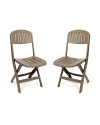 Lote de 2 Sillas BALI Taupe