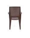 Lote de 4 Sillas de resina CARIBE (Chocolate)