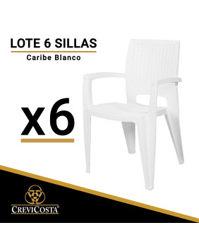 LOTE 6 SILLAS CARIBE