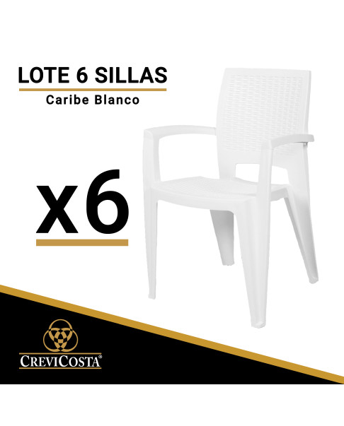 LOTE 6 SILLAS CARIBE