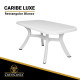 Mesa de resina CARIBE Luxe Rectangular (Blanco)