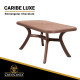 Mesa de resina CARIBE Luxe Rectangular (Chocolate)