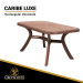 Mesa de resina CARIBE Luxe Rectangular (Chocolate)
