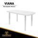 Mesa de resina VIANA Rectangular (Blanco)