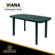 Mesa de resina VIANA Rectangular (Verde)
