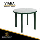 Mesa de resina VIANA Redonda (Verde)