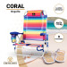 CORAL 2108 Orgullo - Silla de Playa Plegable con reposabrazos y 9 posiciones