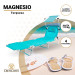 MAGNESIO 1012 Turquesa - Tumbona reclinable con TOLDO de Playa plegable y reclinable