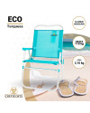 Pack 2 Sillas ECO 28082 Turquesa + Sombrilla acero 180 cm Combi