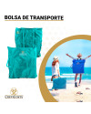 Pack 2 Sillas ECO 28082 Turquesa + Sombrilla acero 180 cm Combi