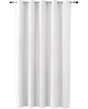 Cortina Oscurante Anillas Tamaño 200 x 260 cm - Cortina Color Blanco - Cortina Super Elegante Tacto Extrasuave