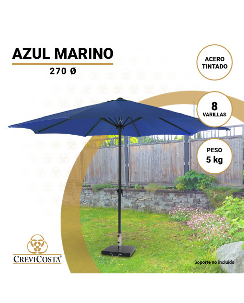 Parasol 270 cm Azul Marino