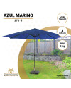 Parasol 270 cm Azul Marino