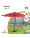 Parasol 270 cm Rojo