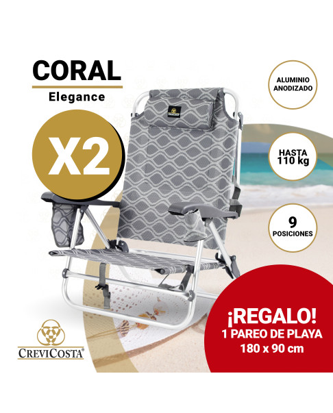 Lote 2 Sillas CORAL 2108 Elegance