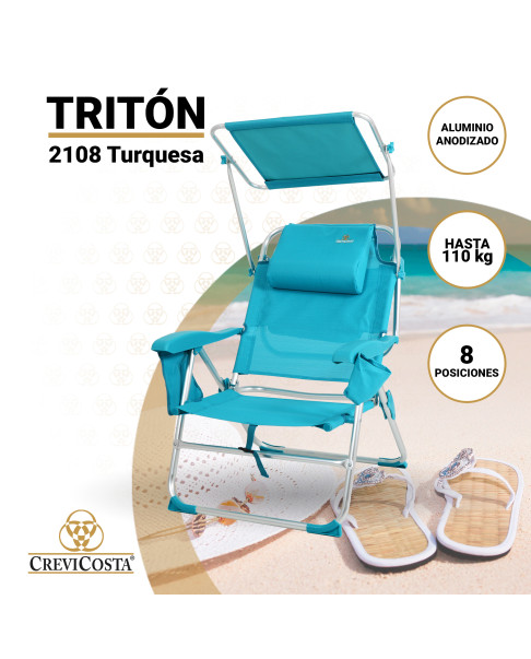 TRITÓN 2108 - Nueva silla caballito con toldo y nevera incoporada.
