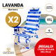 Lote de 2 Sillas LAVANDA 12009 Marinera + Pareo de playa de REGALO