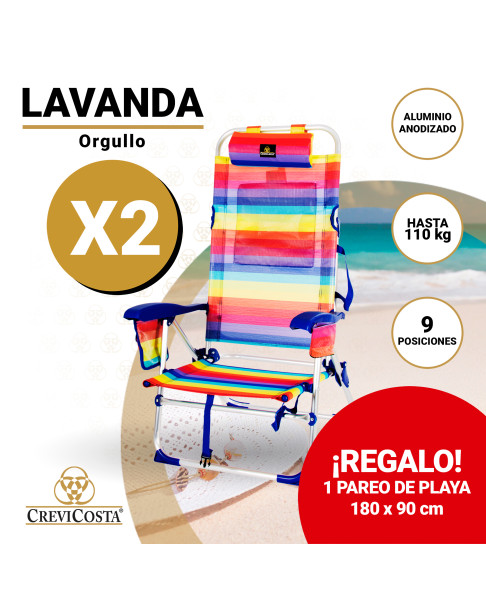 Lote 2 Sillas LAVANDA 12009 Orgullo