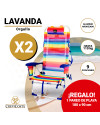 Lote 2 Sillas LAVANDA 12009 Orgullo