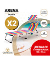 Lote de 2 Tumbonas ARENA 1004 Orgullo