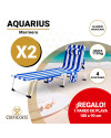 Lote de 2 Tumbonas AQUARIUS 2012 Marinera