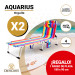 Lote de 2 Tumbonas AQUARIUS 2012 Orgullo + Pareo de playa de REGALO