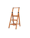 Escalera Aluminio con Mango (madera) 3 peldaños Gaia