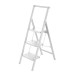 Escalera Aluminio con Mango (blanco) 3 peldaños Cynthia