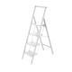 Escalera Aluminio con Mango (blanco) 4 peldaños Cynthia