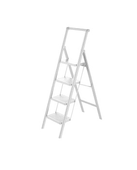 Escalera Aluminio con Mango (blanco) 4 peldaños Cynthia