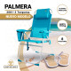 PALMERA 2081-3 NEW Turquesa - Silla de Playa Plegable con NUEVO cojín ergonómico y NUEVA nevera incorporada.