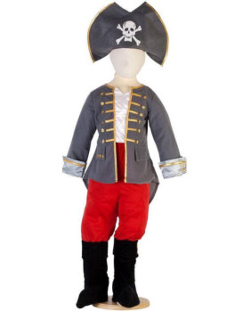 Disfraz de capitán pirata para niño, talla 6 años (PB-CPT6)