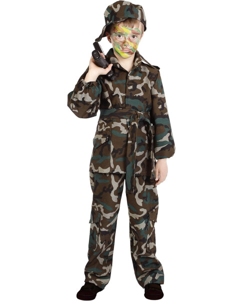 Disfraz Infantil Camuflaje 37634 D763 - 9 - 11 años